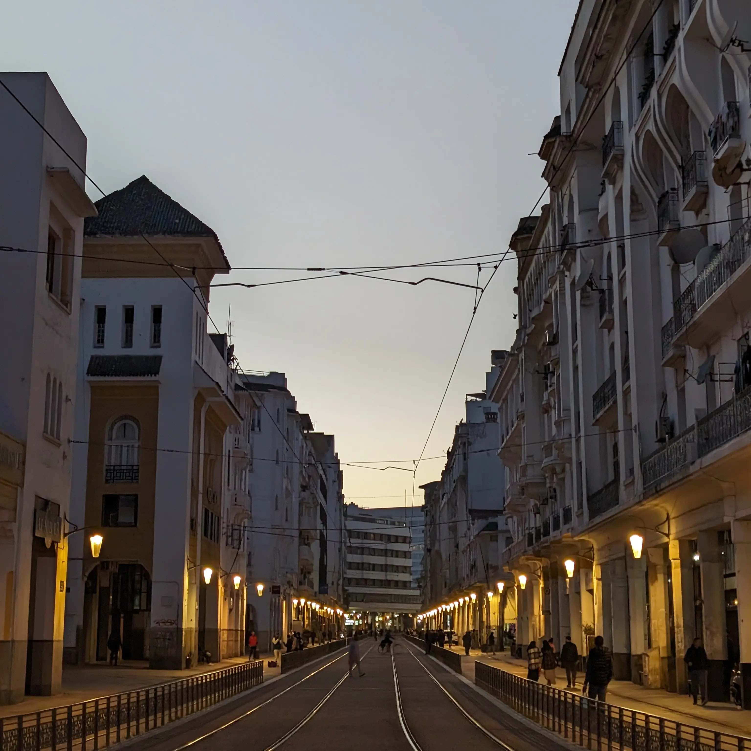 Mohammed V Boulevard walk - from Casa Voyageurs to United Nations square