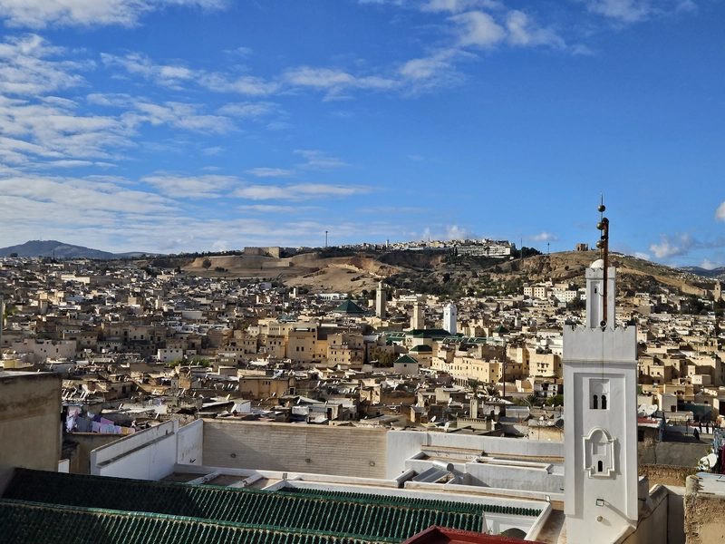 Panoramic view of Fez Medina